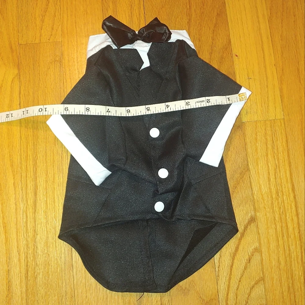 LARGE Pet dog Tuxedo 1-Piece Formal Outfit Black Tie Affair Wedding